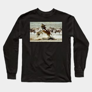 Zebra Fight Long Sleeve T-Shirt